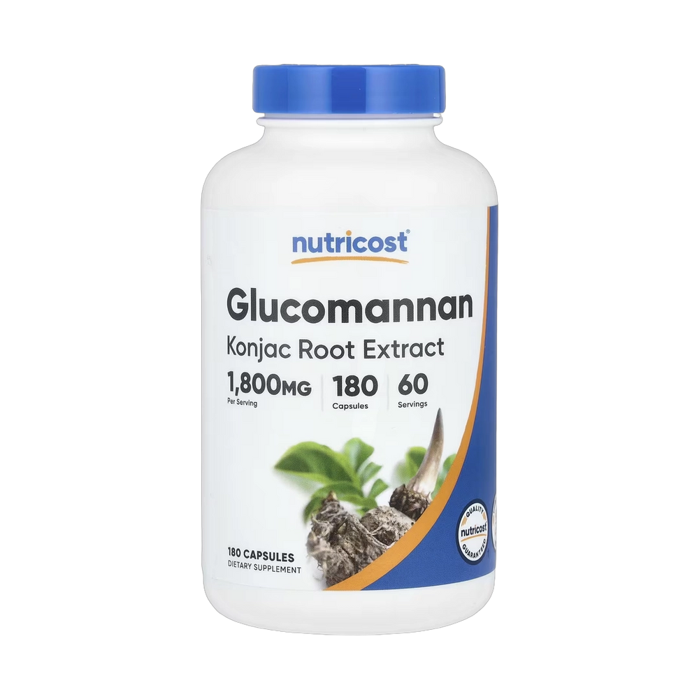 Nutricost, Glucomannan Konjac Root Extract, 180 Capsules