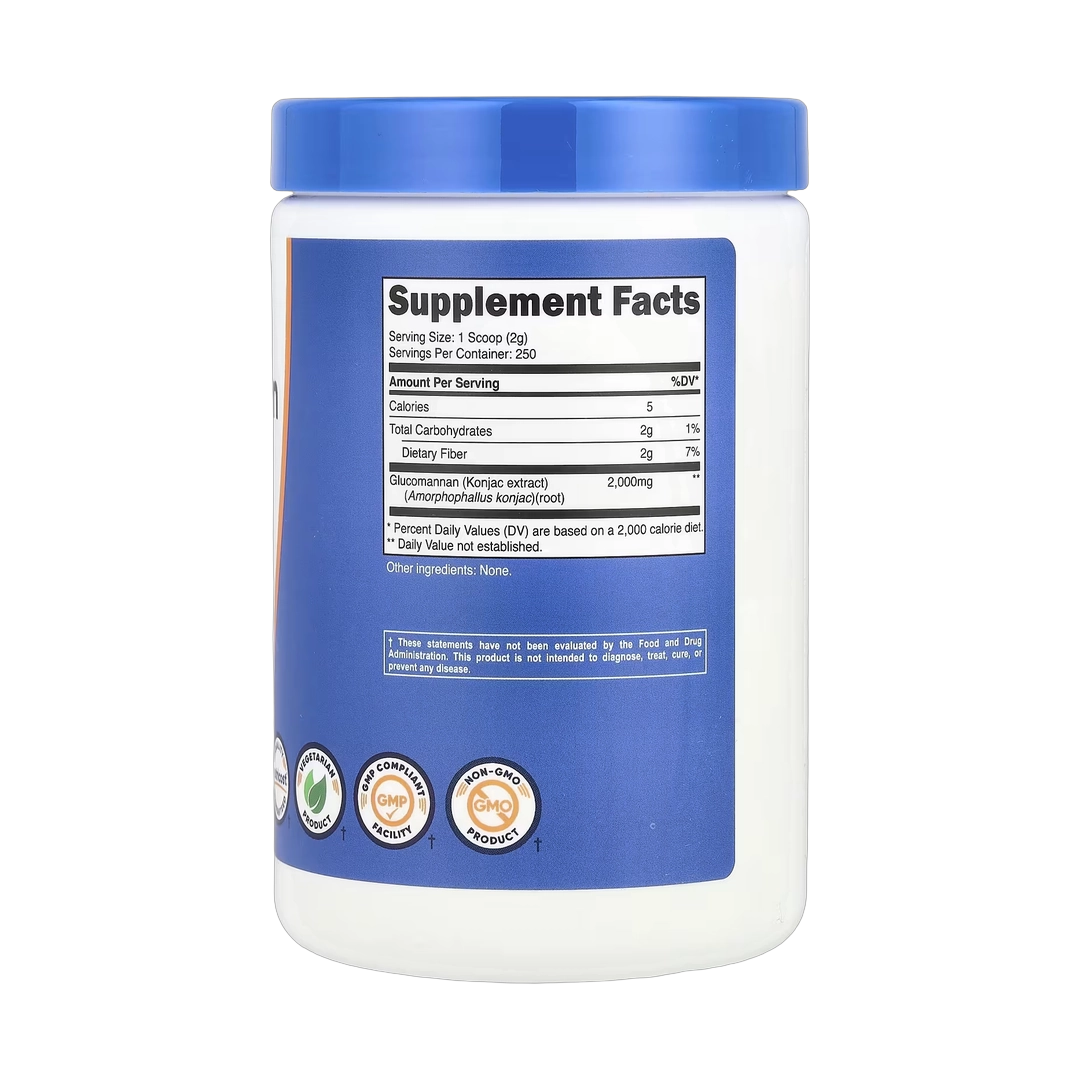 Nutricost, Glucomannan, Unflavored, 17.9 oz, 500 g
