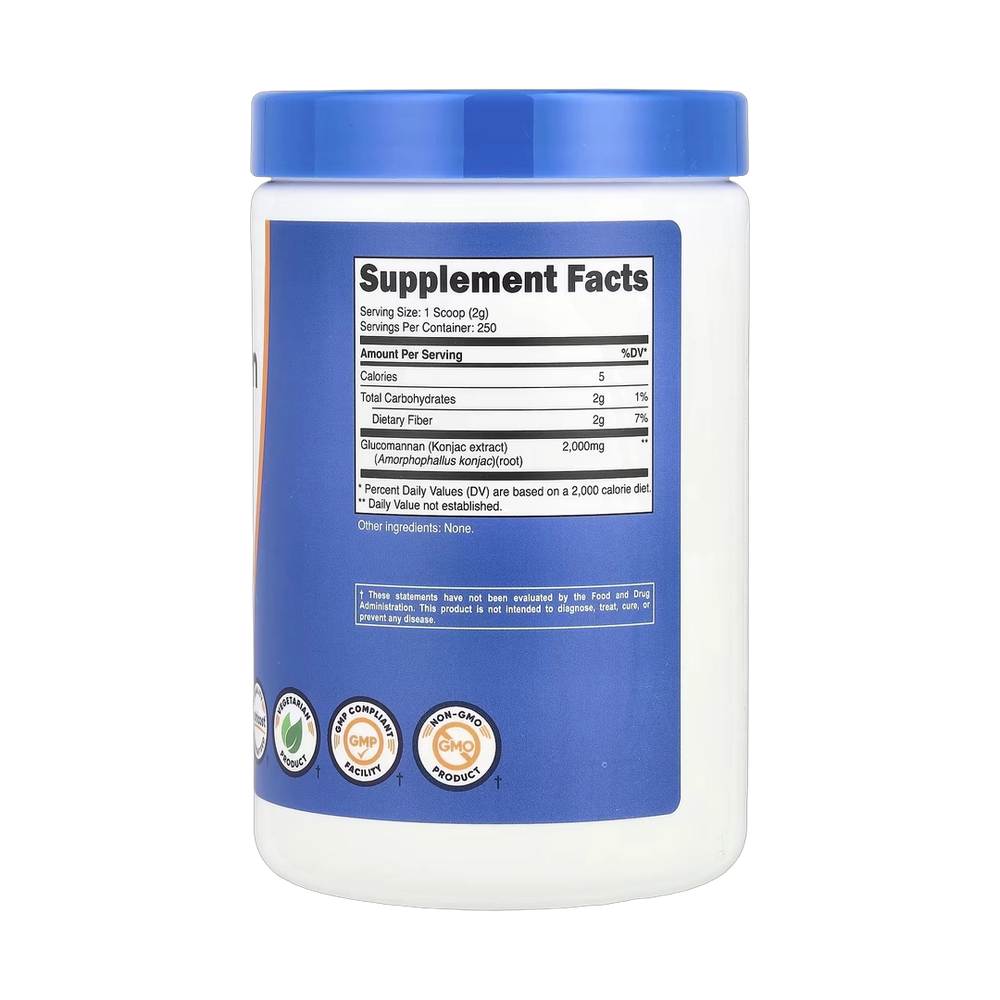 Nutricost, Glucomannan, Unflavored, 17.9 oz, 500 g