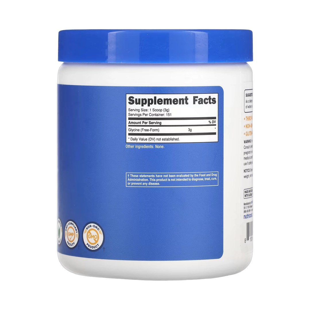 Nutricost, Glycine, Unflavored, 16 oz, 454 g