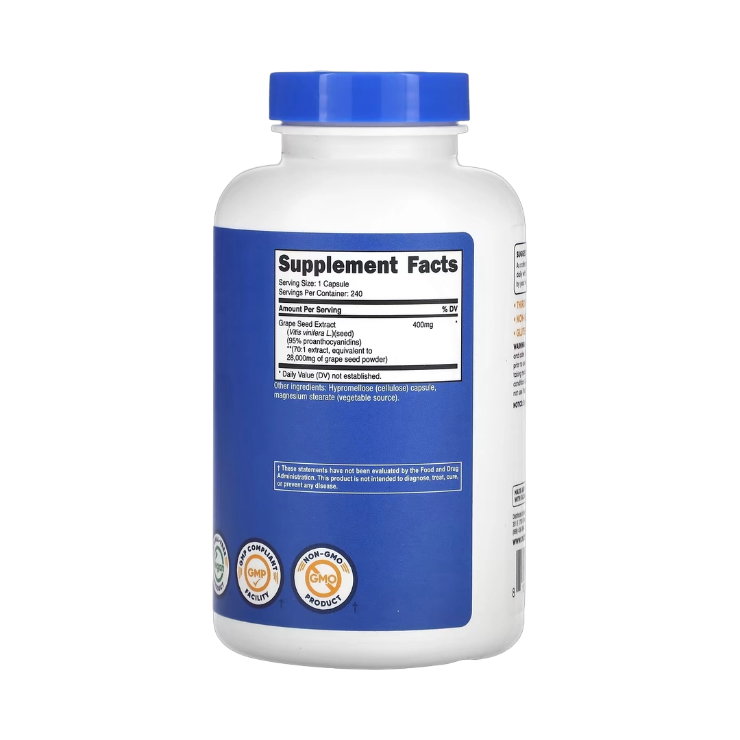 Nutricost, Grape Seed Extract, 28,000 mg , 240 Capsules