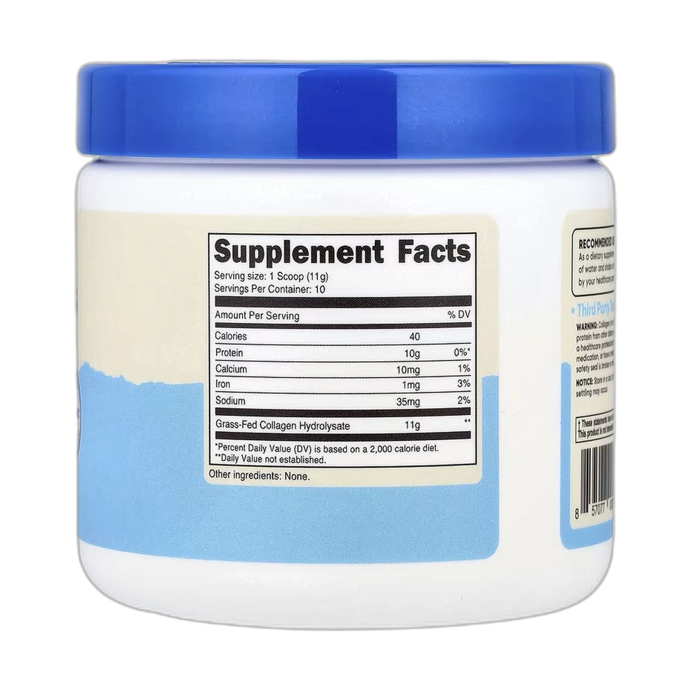 Nutricost, Grass-Fed Collagen Peptides, Unflavored, 4 oz, 113 g