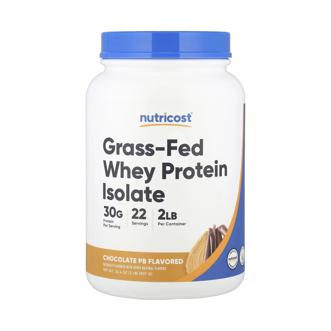 Nutricost, Grass-Fed Whey Protein Isolate, Chocolate PB , 2 lb, 907 g