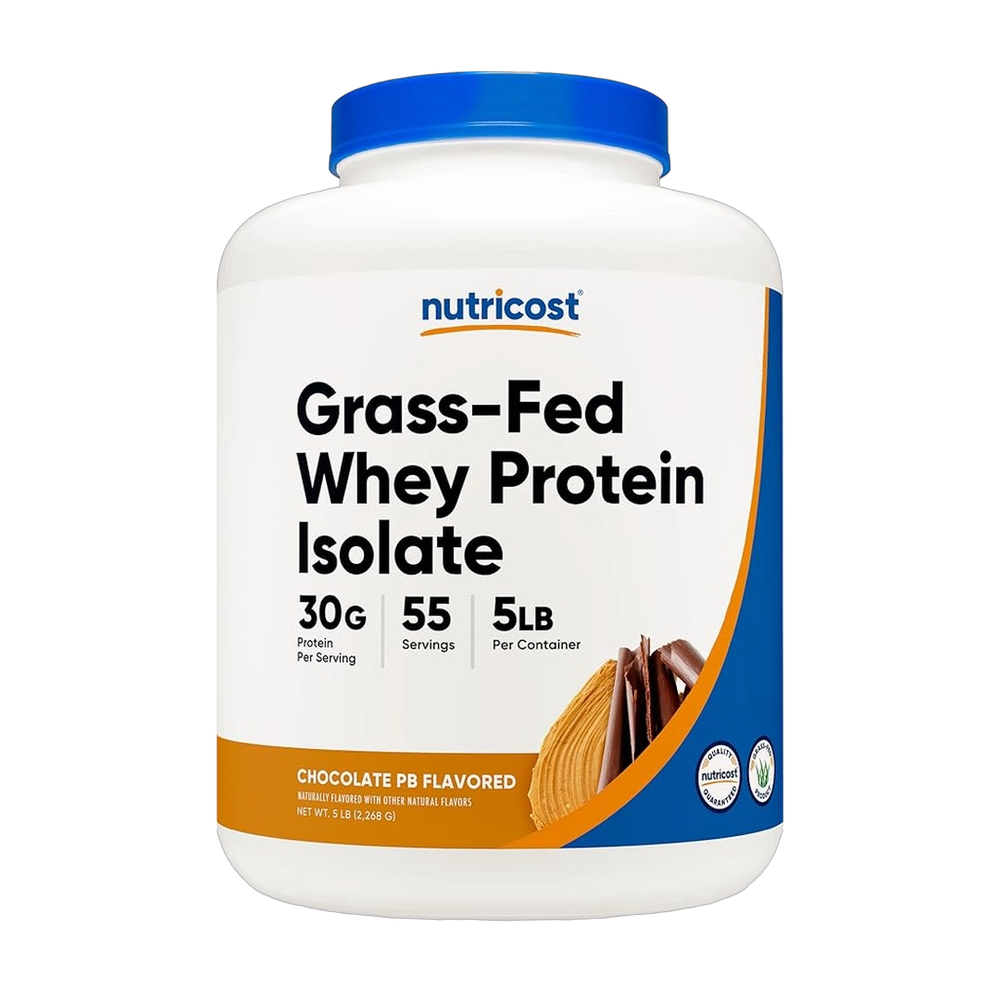 Nutricost, Grass-Fed Whey Protein Isolate, Chocolate Peanut Butter, 5 lb, 2,268 g