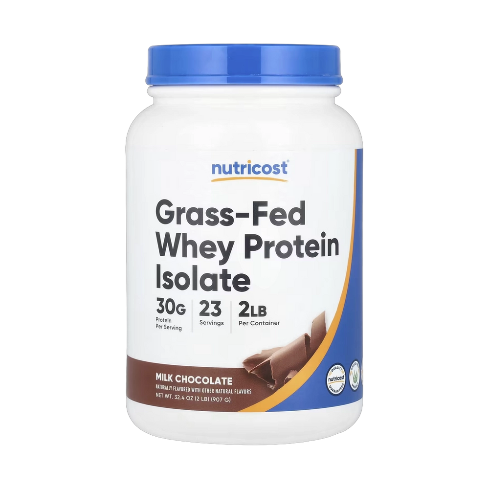Nutricost, Grass-Fed Whey Protein Isolate, Milk Chocolate, 2 lb, 907 g