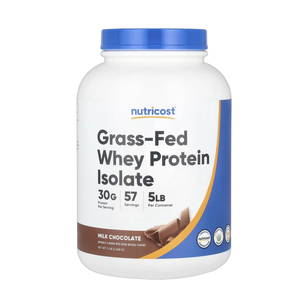 Nutricost, Grass-Fed Whey Protein Isolate, Milk Chocolate, 5 lb, 2,268 g