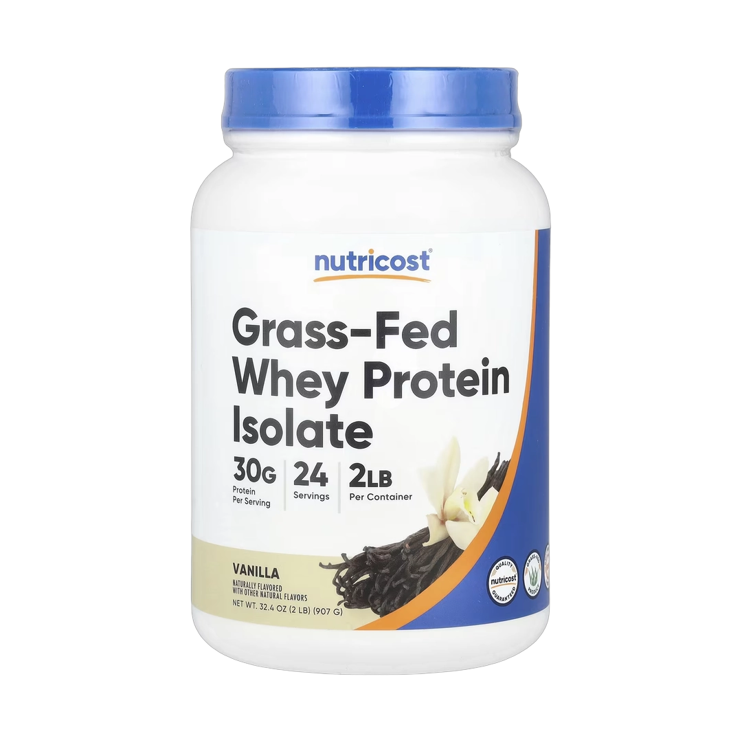 Nutricost, Grass-Fed Whey Protein Isolate, Vanilla, 2 lb, 907 g