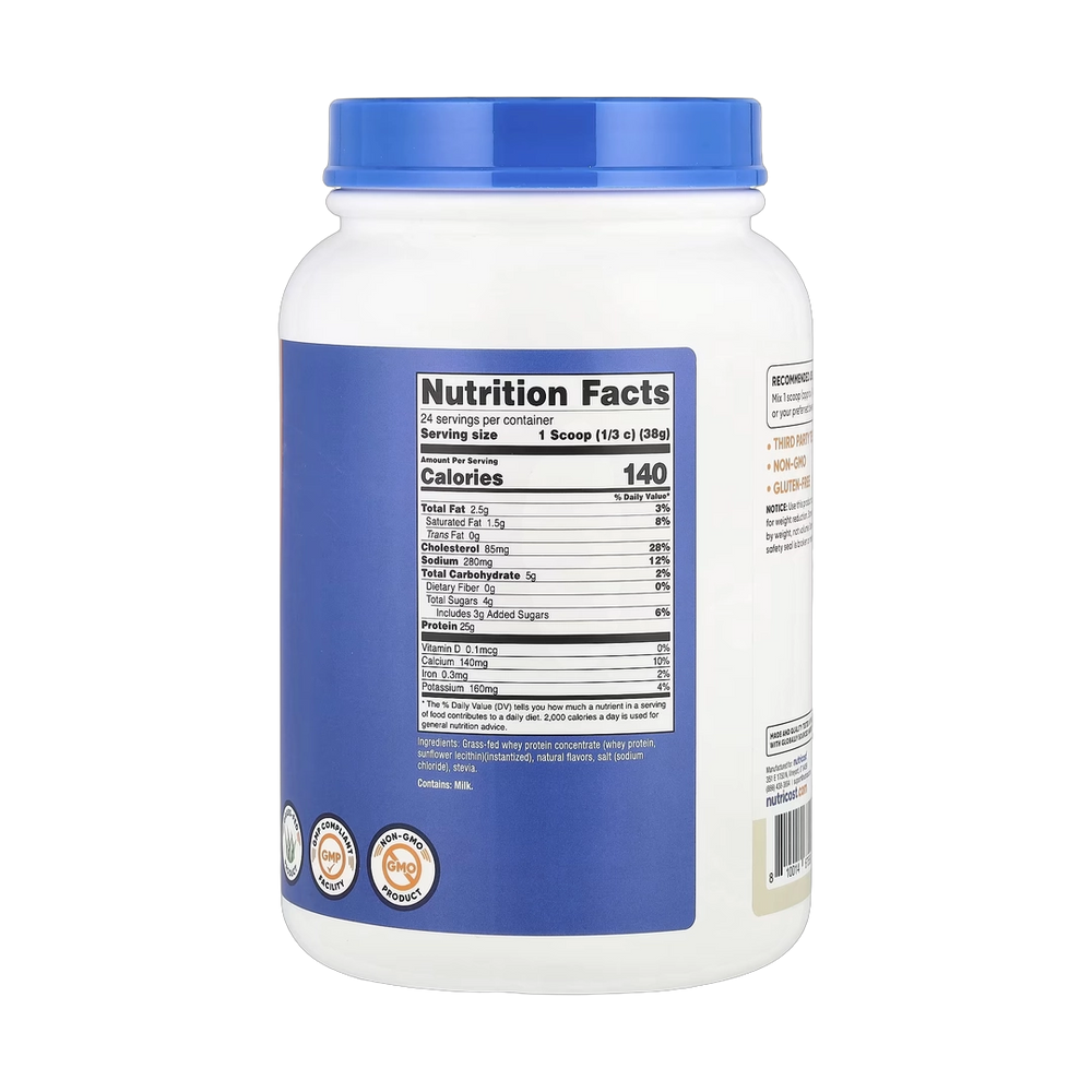 Nutricost, Grass-Fed Whey Protein, Vanilla , 2 lb, 907 g
