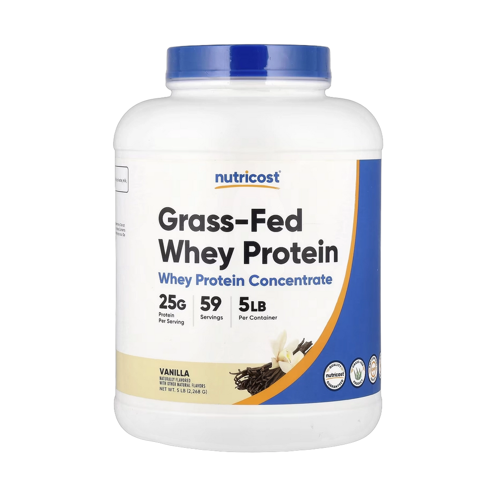 Nutricost, Grass-Fed Whey Protein, Vanilla, 5 lbs, 2,268 g