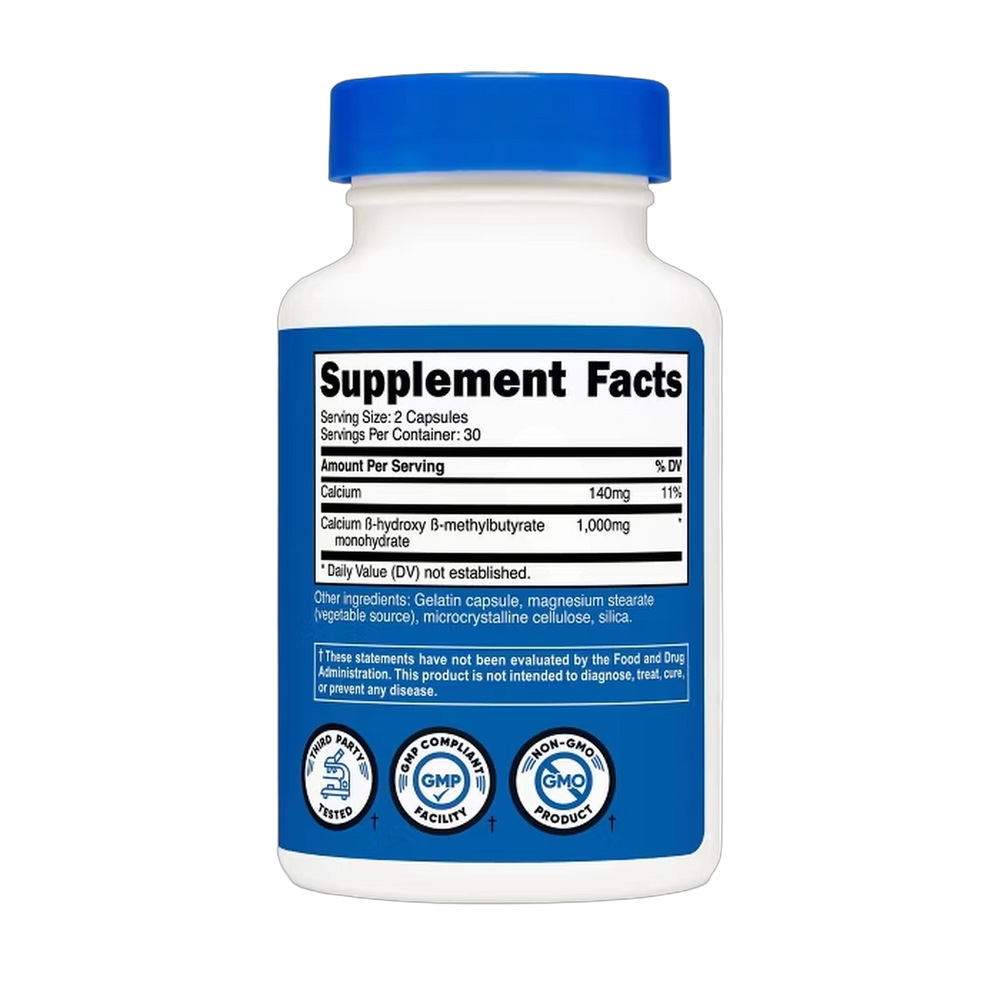 Nutricost, HMB 1,000mg, 60 Capsules