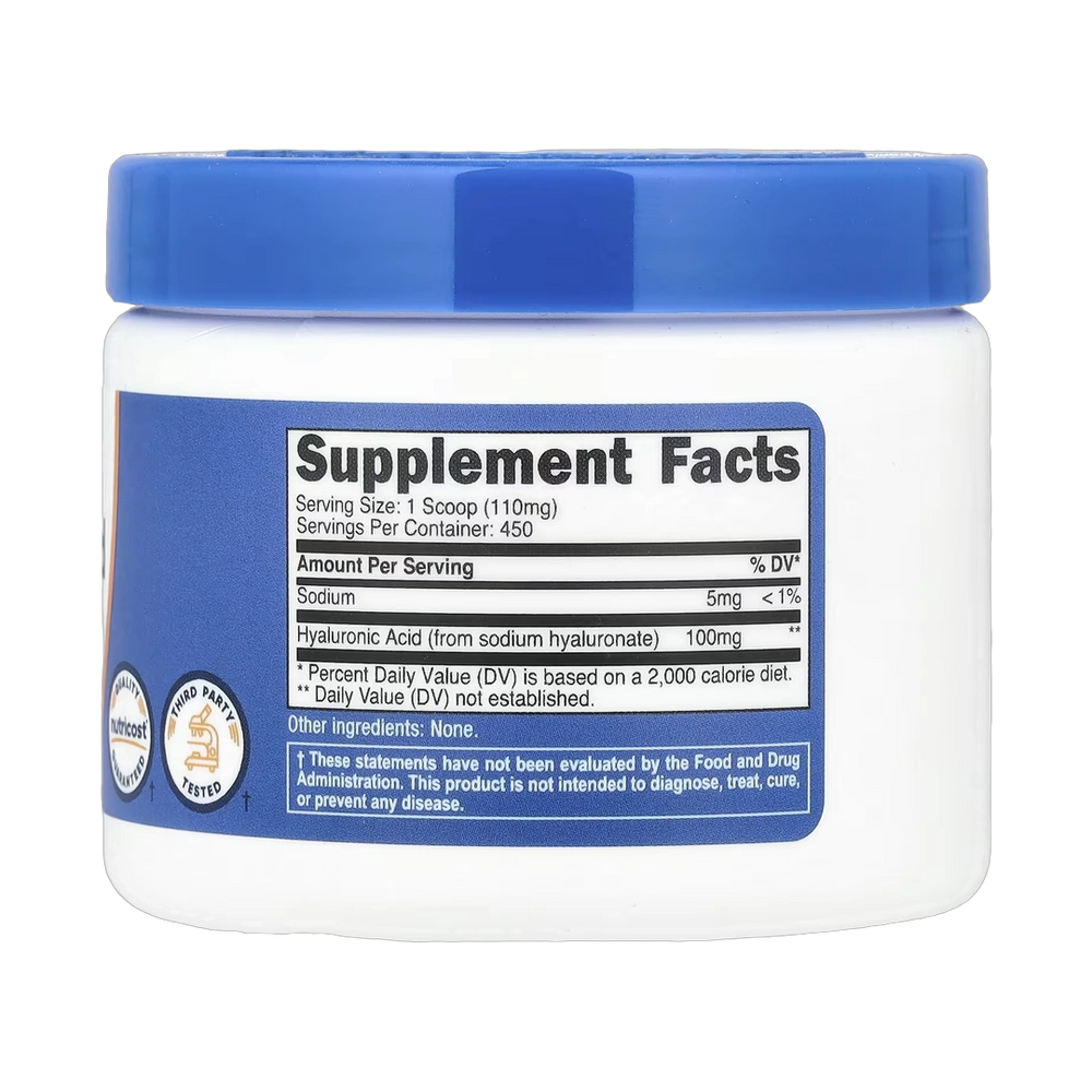 Nutricost, Hyaluronic Acid, Unflavored, 1.8 oz, 50 g