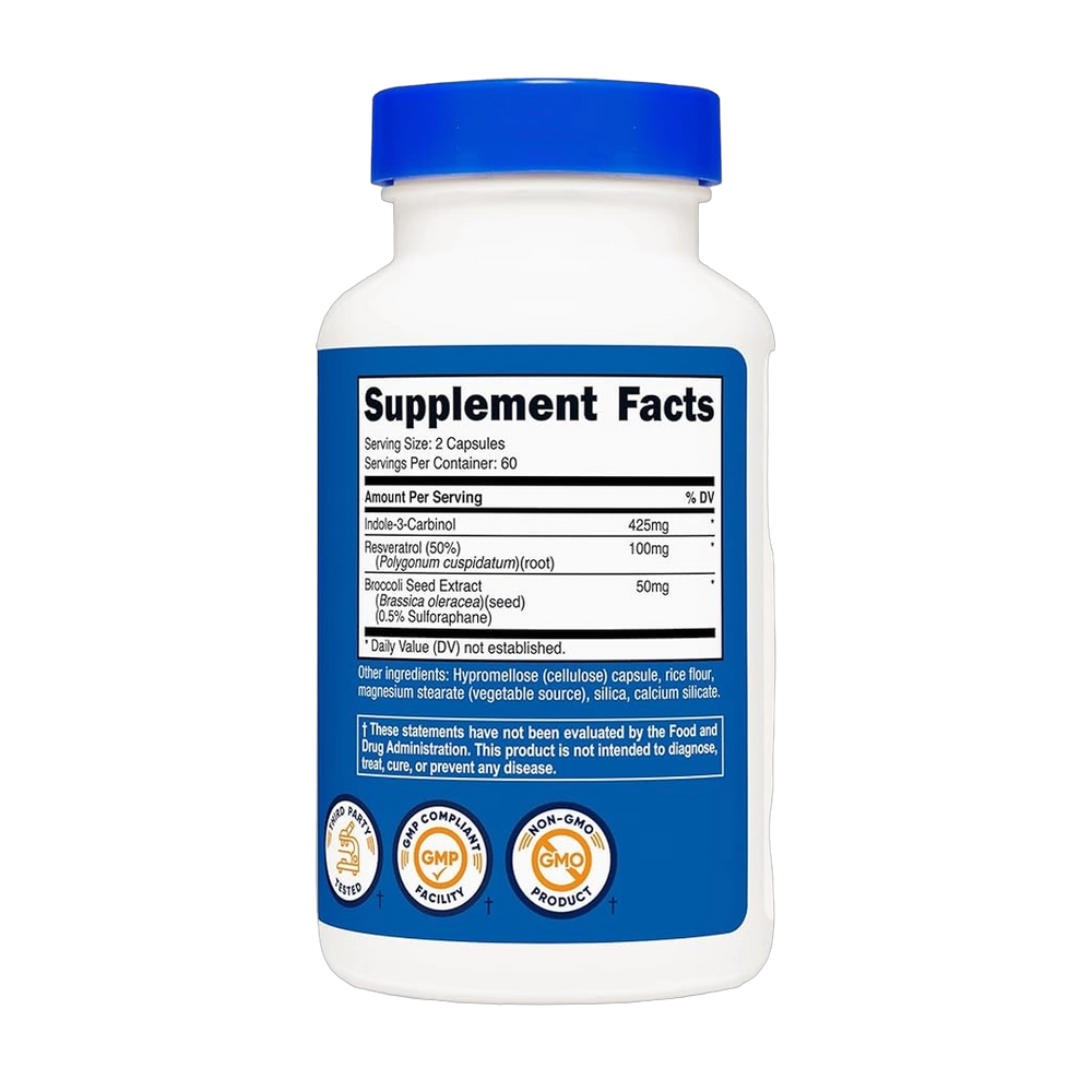 Nutricost, Indole-3-Carbinol, 425 mg, 120 Capsules