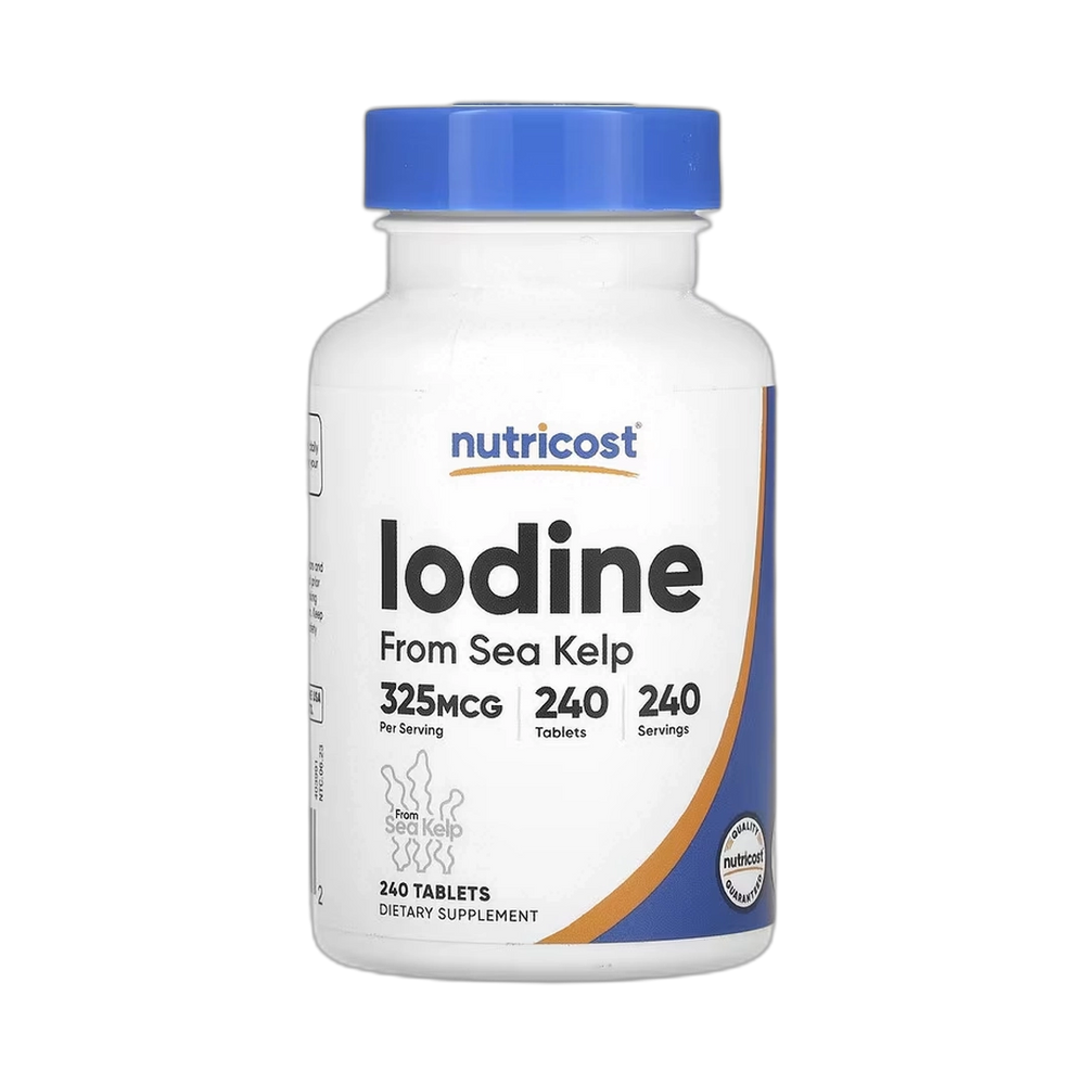 Nutricost, Iodine, 325 mcg, 240 Tablets