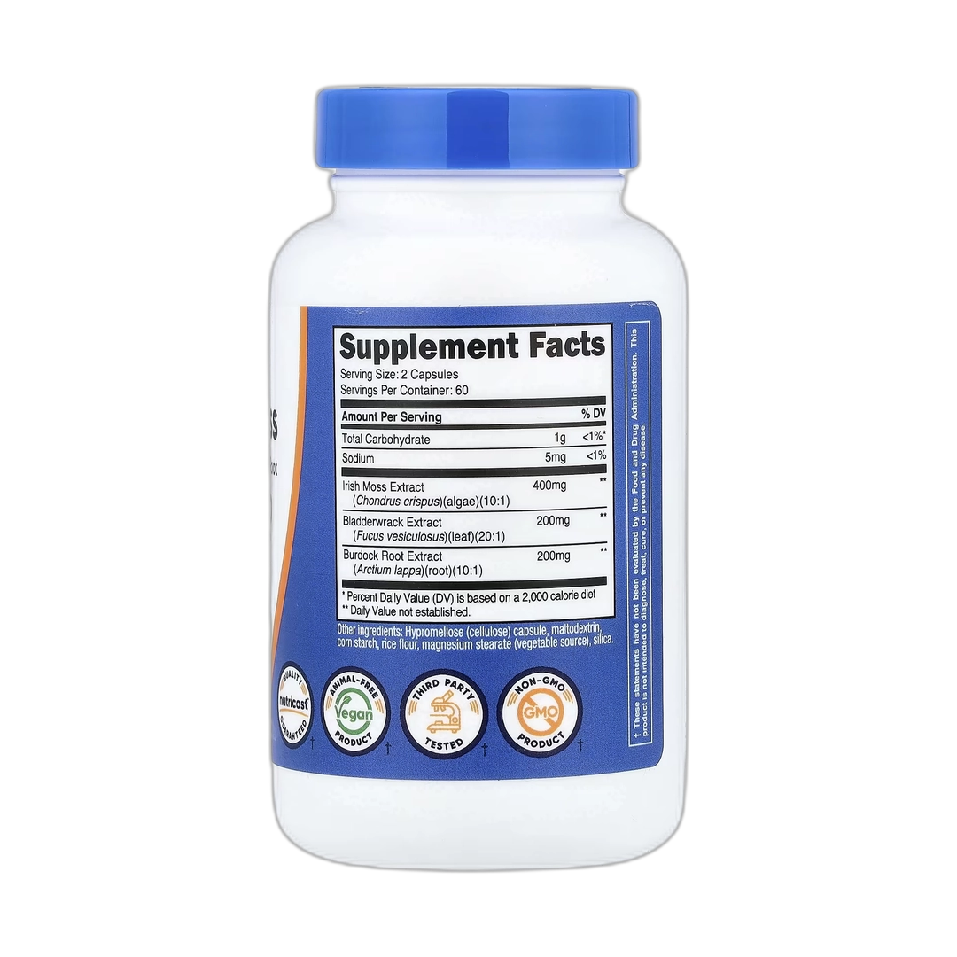 Nutricost, Irish Sea Moss, 120 Capsules