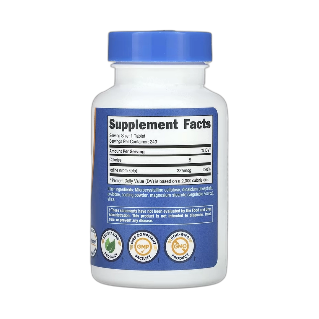 Nutricost, Kelp, 325 mcg, 240 Tablets