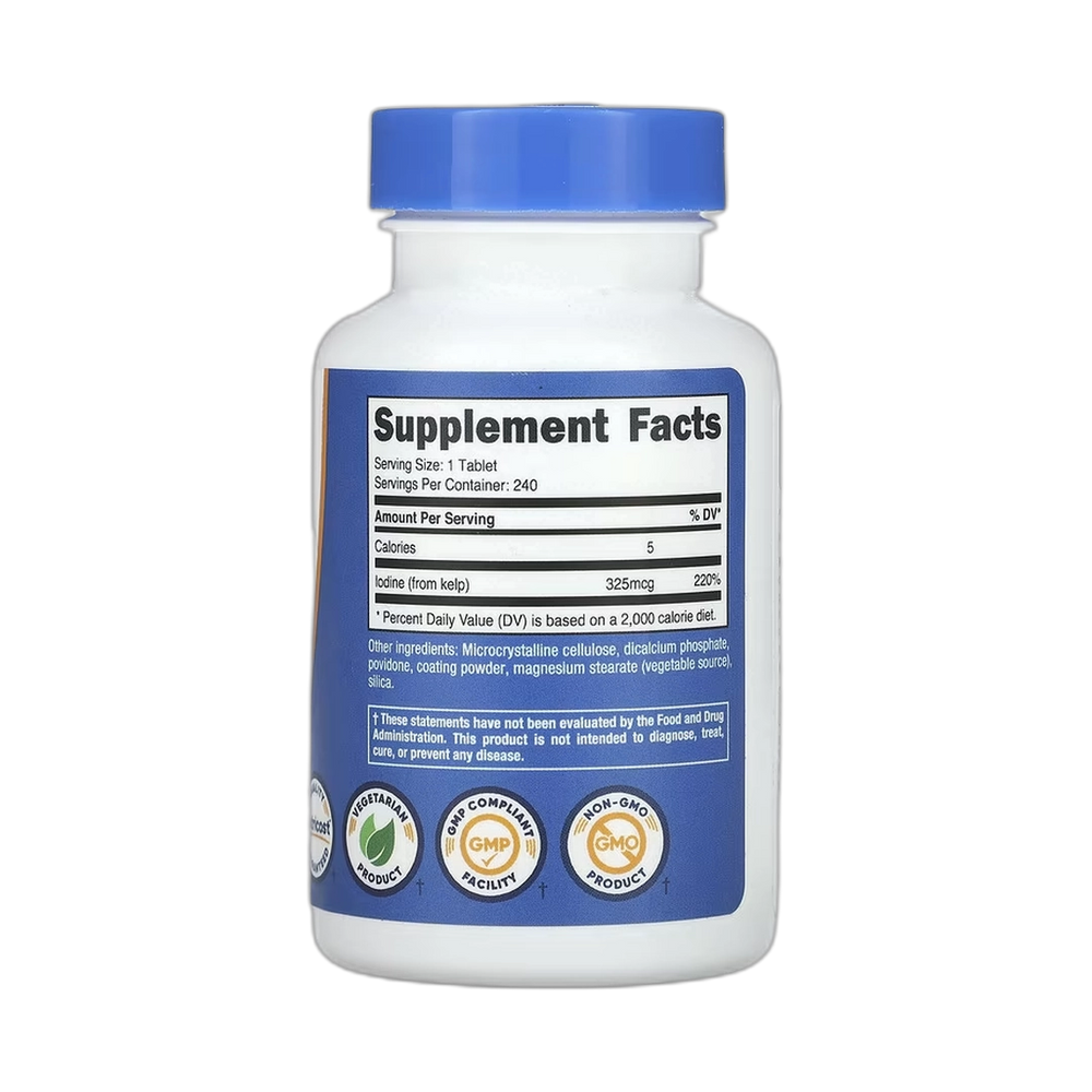 Nutricost, Kelp, 325 mcg, 240 Tablets