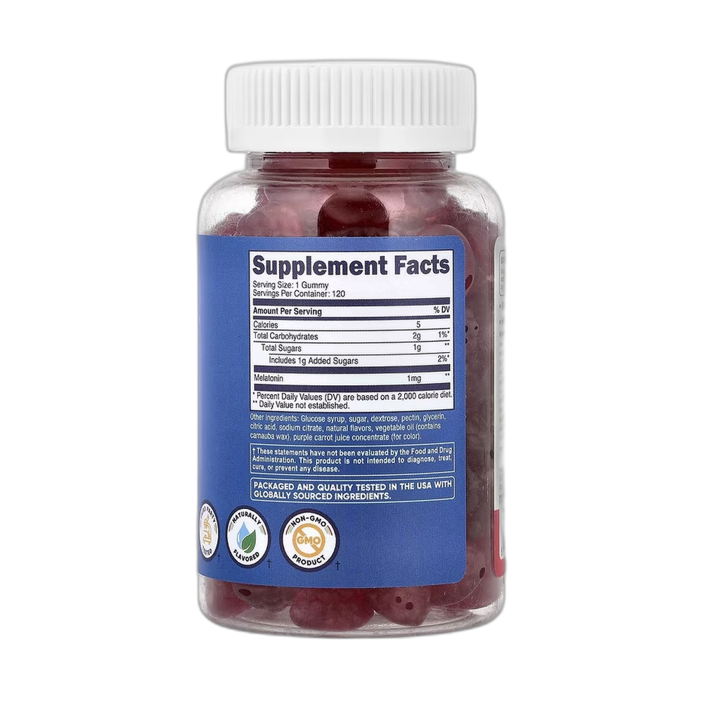 Nutricost, Kids, Melatonin, Ages 4+, Strawberry, 1 mg, 120 Gummies