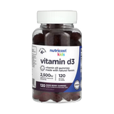 Nutricost, Kids, Vitamin D3, Ages 4+, Mixed Berry, 62.5 mcg (2,500 IU), 120 Gummies