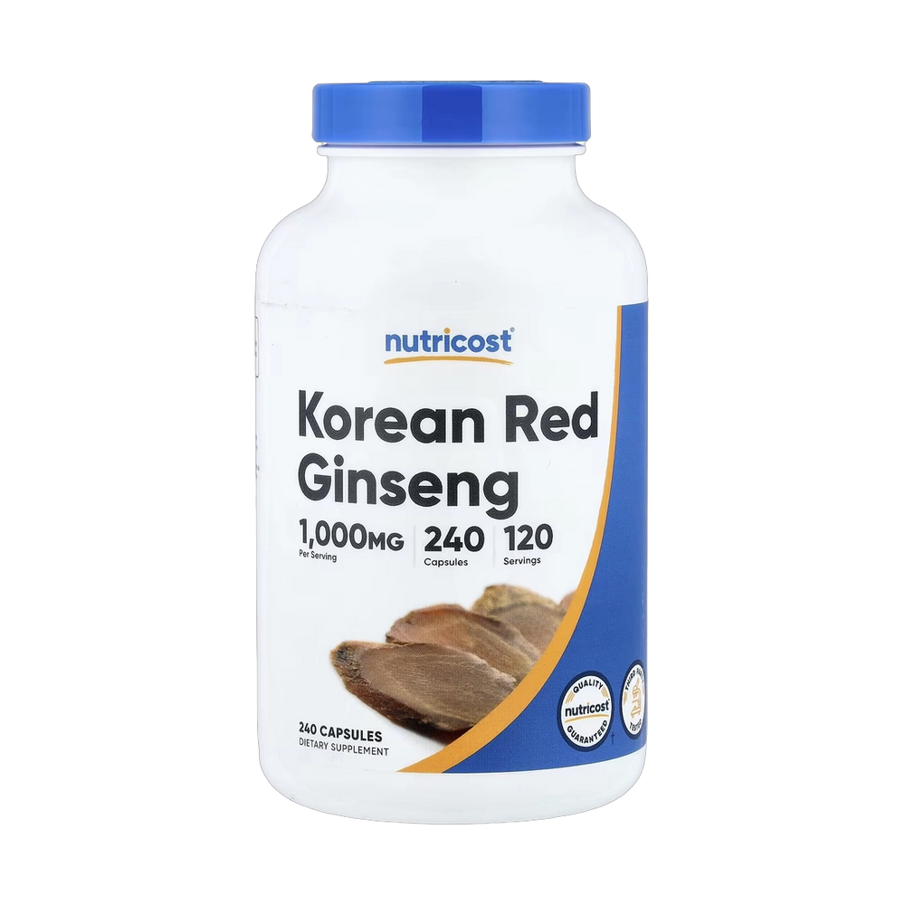 Nutricost, Korean Red Ginseng, 240 Capsules (500 mg per Capsule)