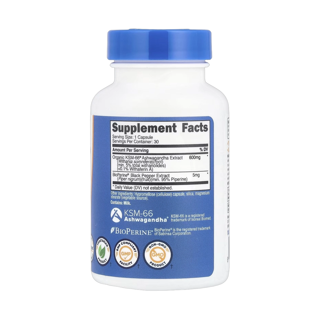 Nutricost, KSM-66, Ashwagandha Root Extract, 600 mg, 30 Capsules