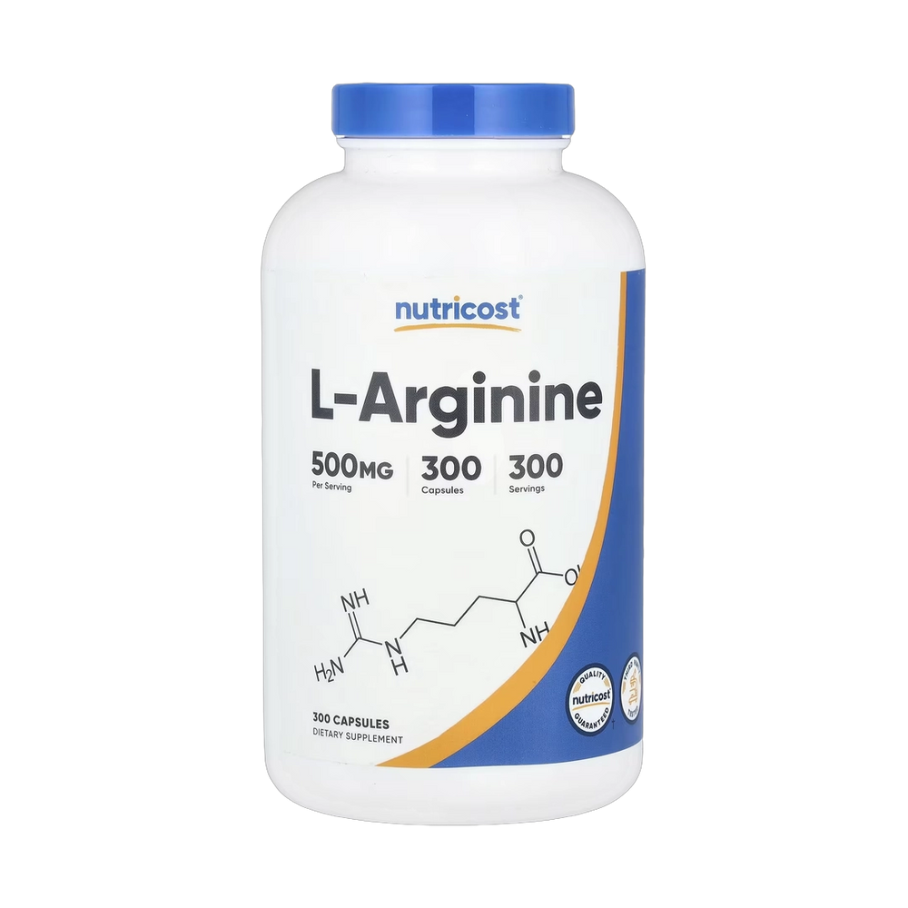 Nutricost, L-Arginine, 500 mg, 300 Capsules