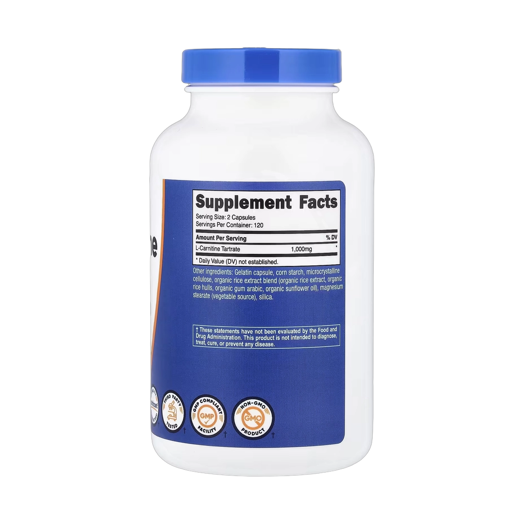 Nutricost, L-Carnitine Tartrate, 240 Capsules