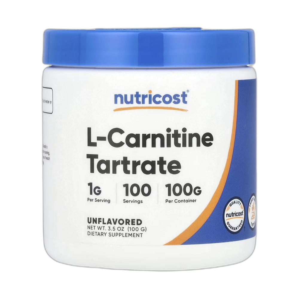 Nutricost, L-Carnitine Tartrate, Unflavored, 3.5 oz, 100 g