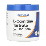 Nutricost, L-Carnitine Tartrate, Unflavored, 3.5 oz, 100 g