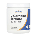Nutricost, L-Carnitine Tartrate, Unflavored, 8.9 oz, 250 g