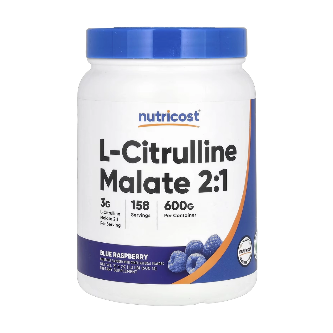 Nutricost, L-Citrulline Malate 2:1, Blue Raspberry, 21.4 oz, 600 g