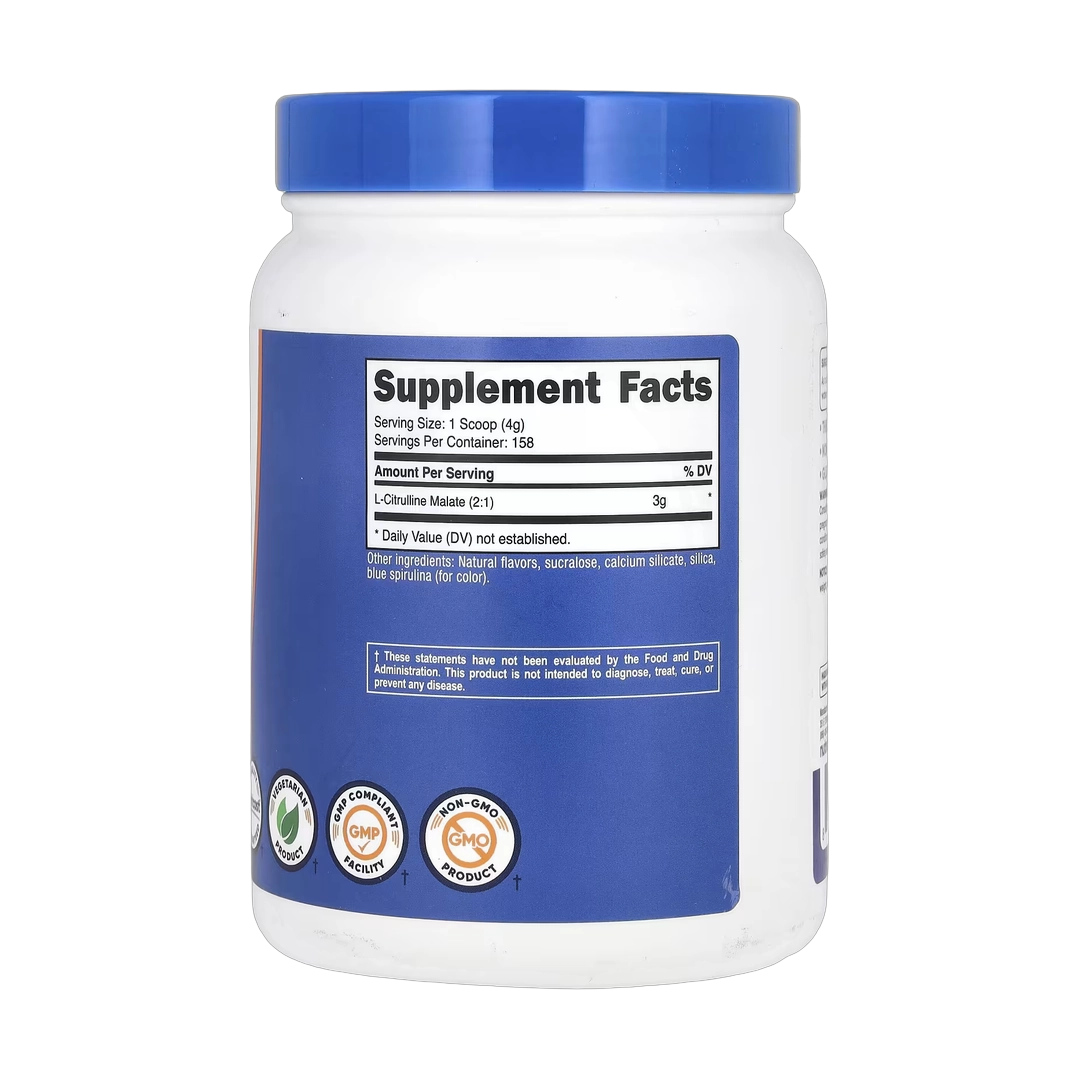 Nutricost, L-Citrulline Malate 2:1, Blue Raspberry, 21.4 oz, 600 g