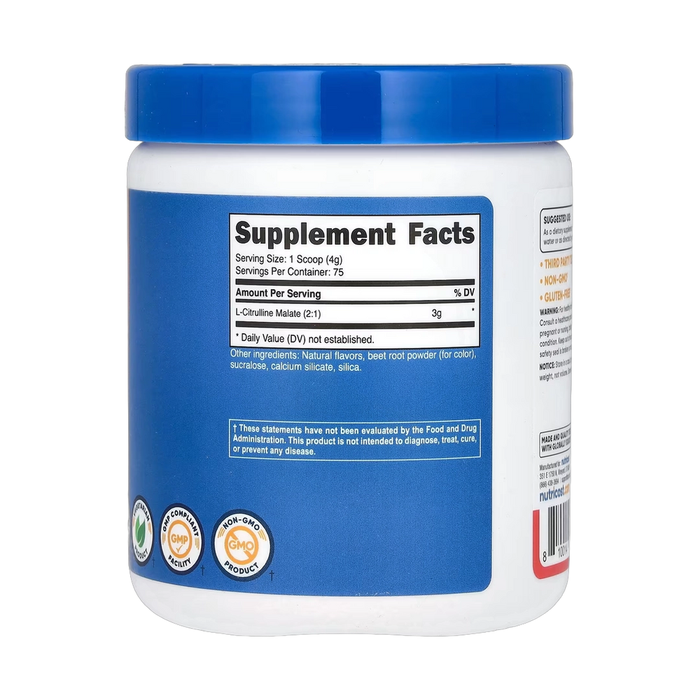 Nutricost, L-Citrulline Malate 2:1, Strawberry Kiwi , 10.7 oz, 300 g