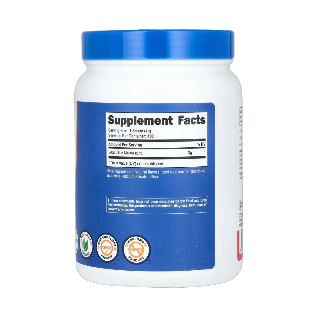 Nutricost, L-Citrulline Malate 2:1, Strawberry Kiwi, 21.4 oz, 600 g