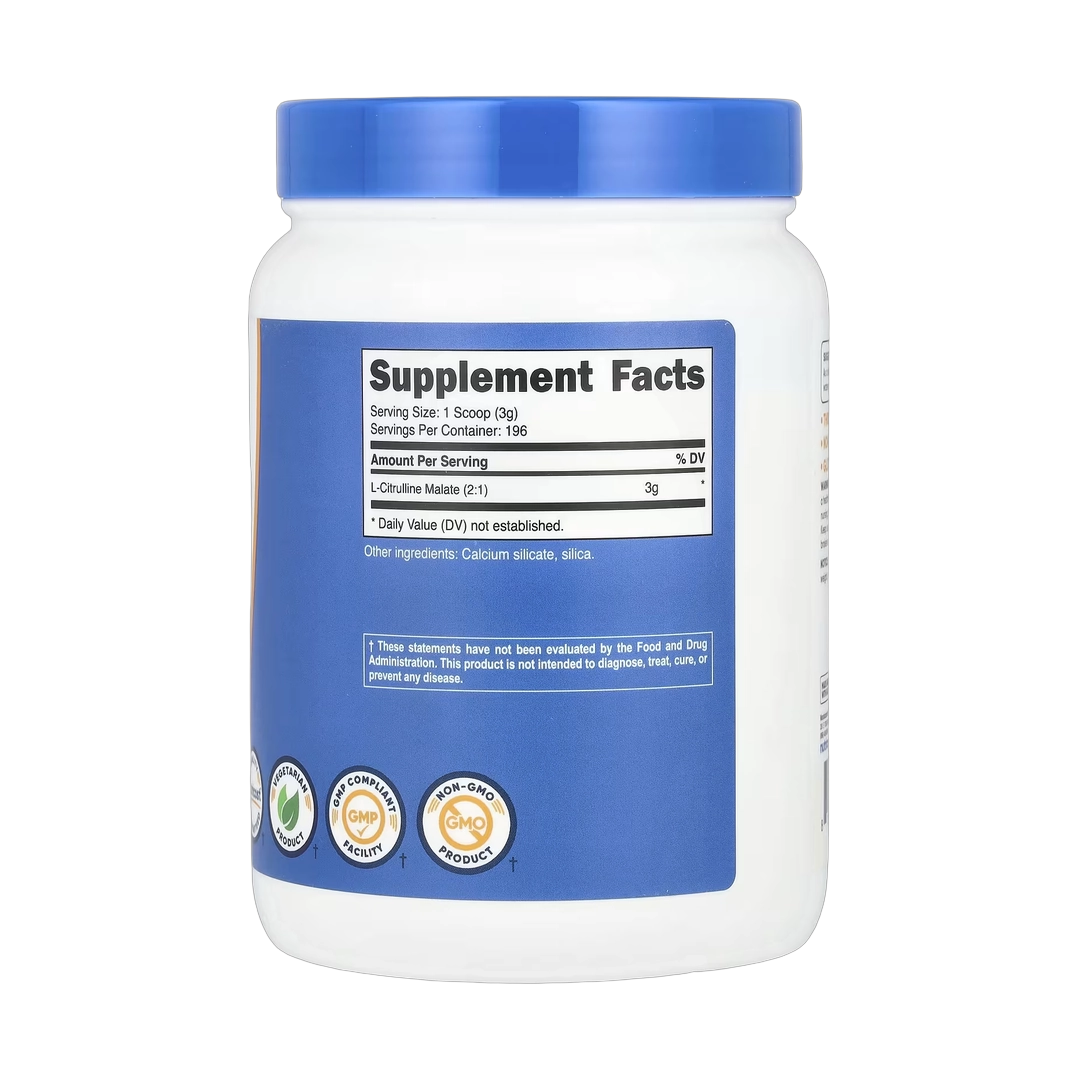 Nutricost, L-Citrulline Malate 2:1, Unflavored, 21.4 oz, 600 g