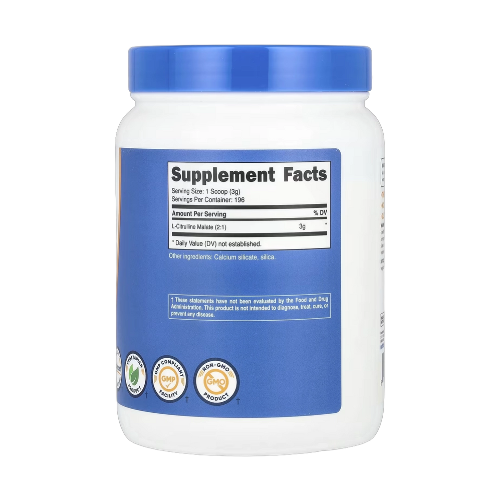 Nutricost, L-Citrulline Malate 2:1, Unflavored, 21.4 oz, 600 g