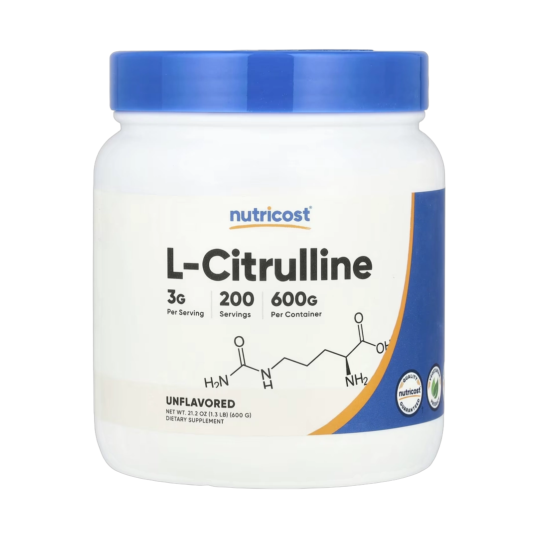 Nutricost, L-Citrulline, Unflavored , 1.3 lb, 600 g