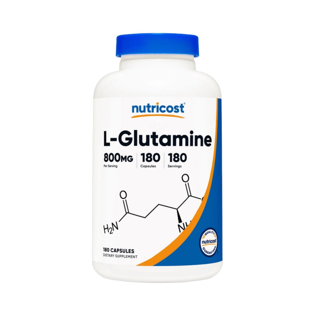 Nutricost L-Glutamine 800mg, 180 Capsules