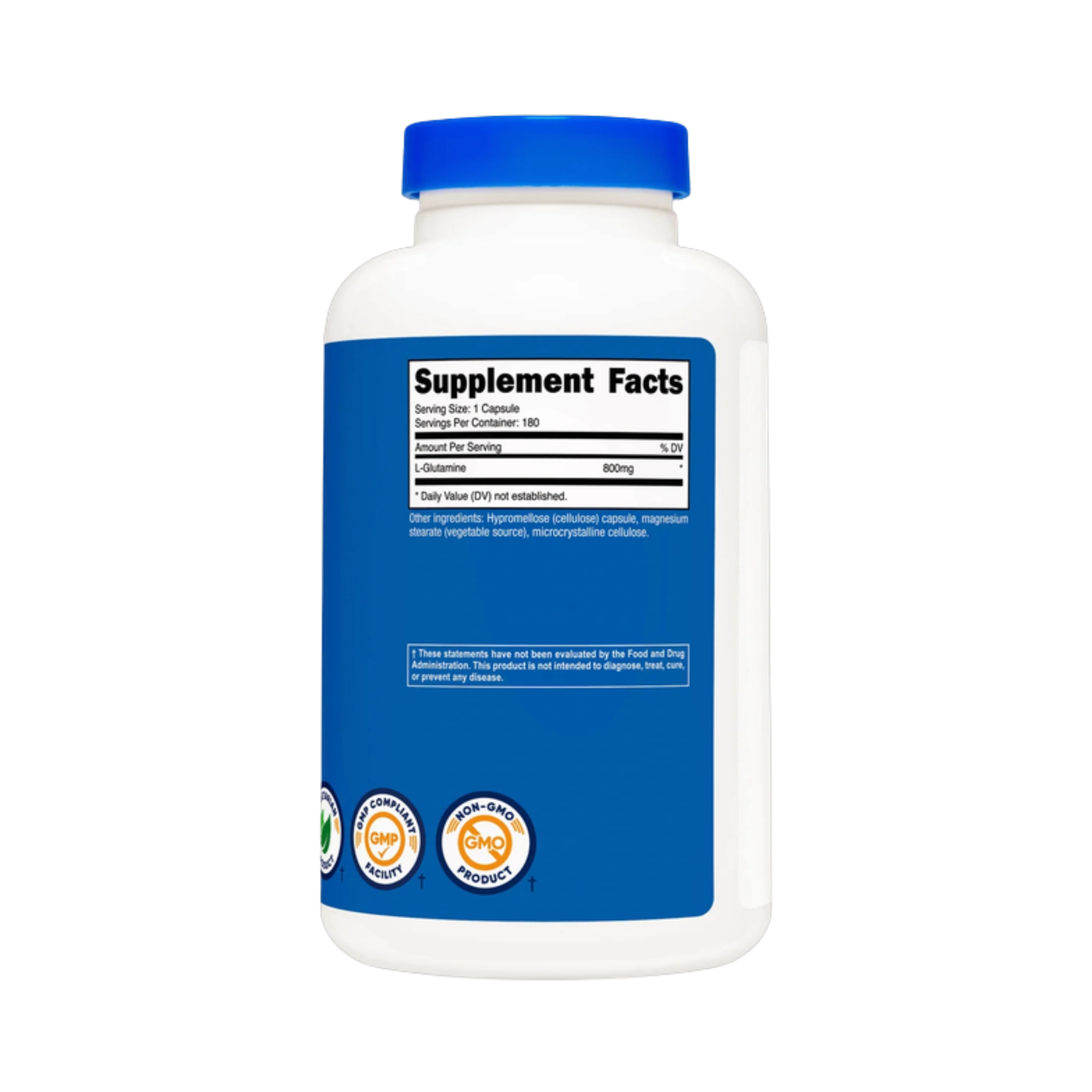 Nutricost L-Glutamine 800mg, 180 Capsules