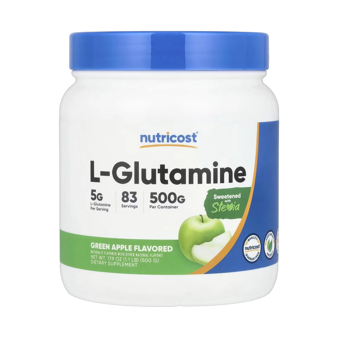 Nutricost, L-Glutamine, Green Apple, 17.9 oz, 500 g