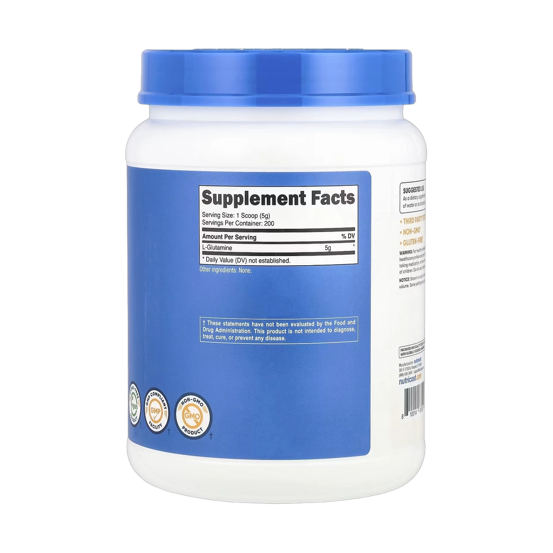 Nutricost, L-Glutamine, Unflavored, 35.7 oz, 1 kg
