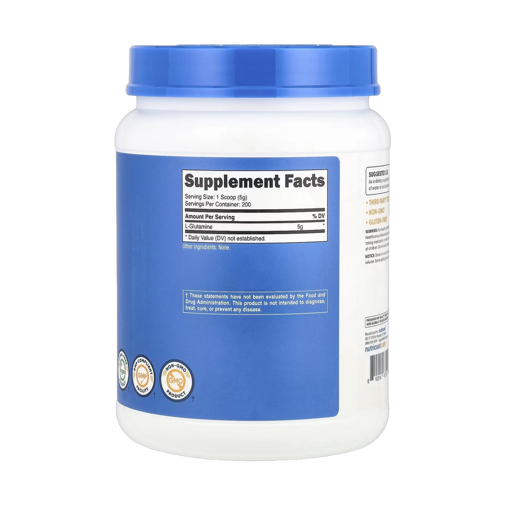 Nutricost, L-Glutamine, Unflavored, 35.7 oz, 1 kg