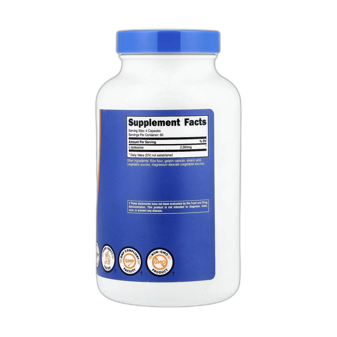 Nutricost, L-Isoleucine, 240 Capsules