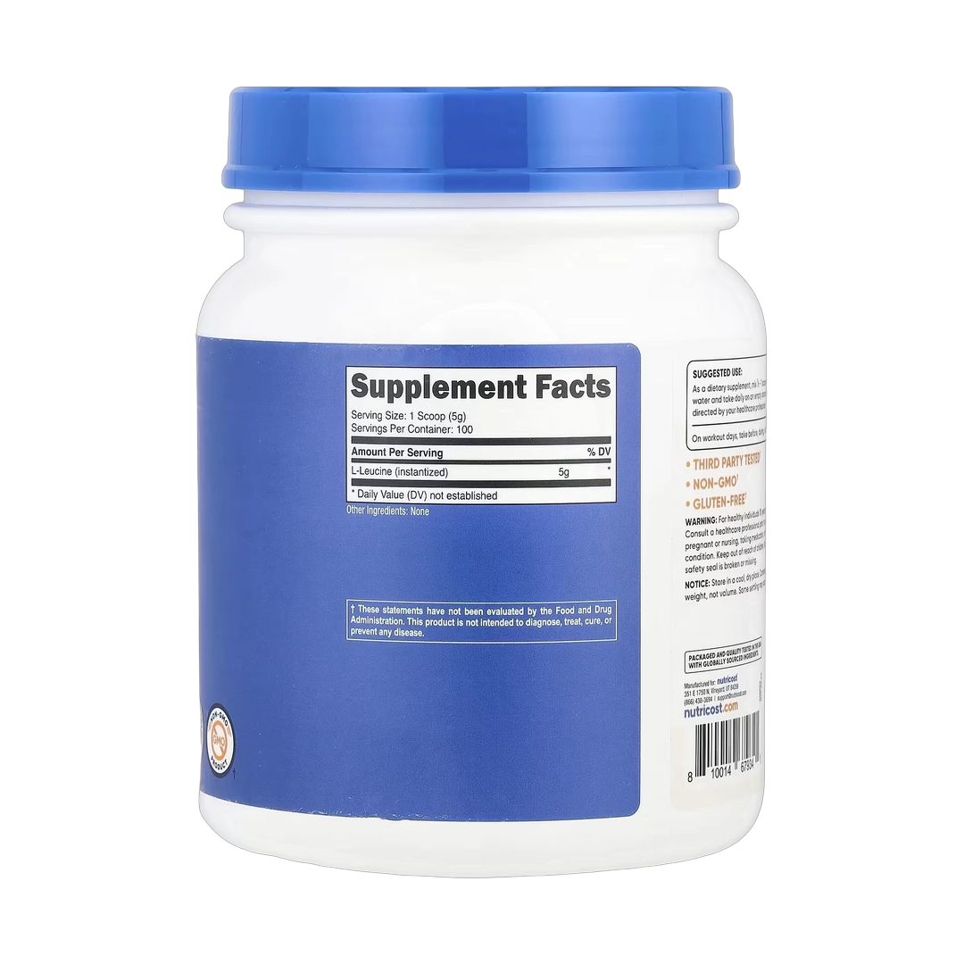 Nutricost, L-Leucine, Unflavored, 17.9 oz, 500 g
