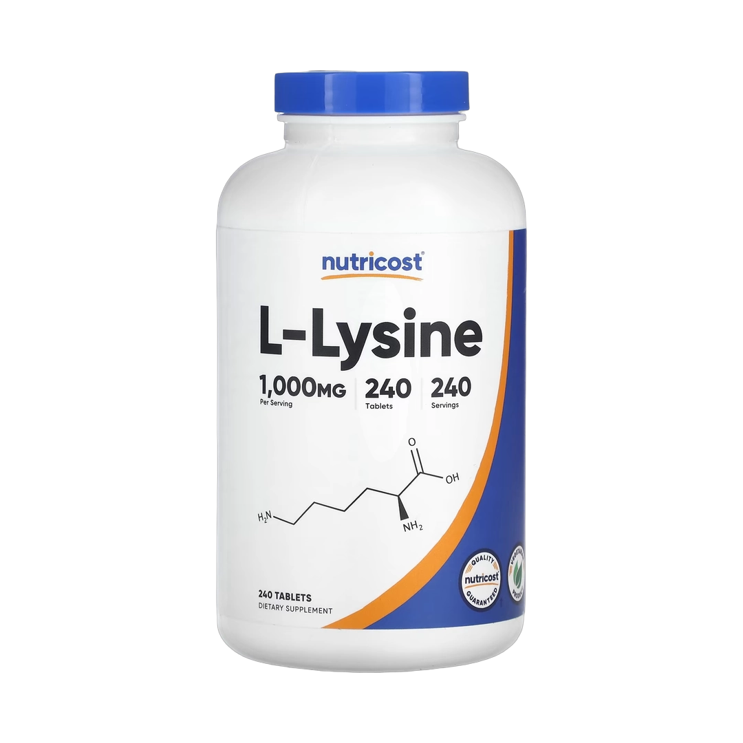 Nutricost, L-Lysine, 1,000 mg , 240 Tablets
