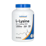 Nutricost, L-Lysine, 250 Capsules