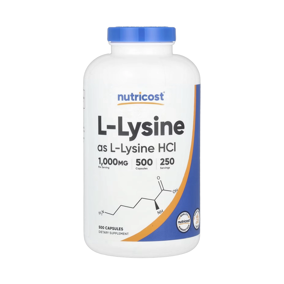 Nutricost, L-Lysine, 500 Capsules