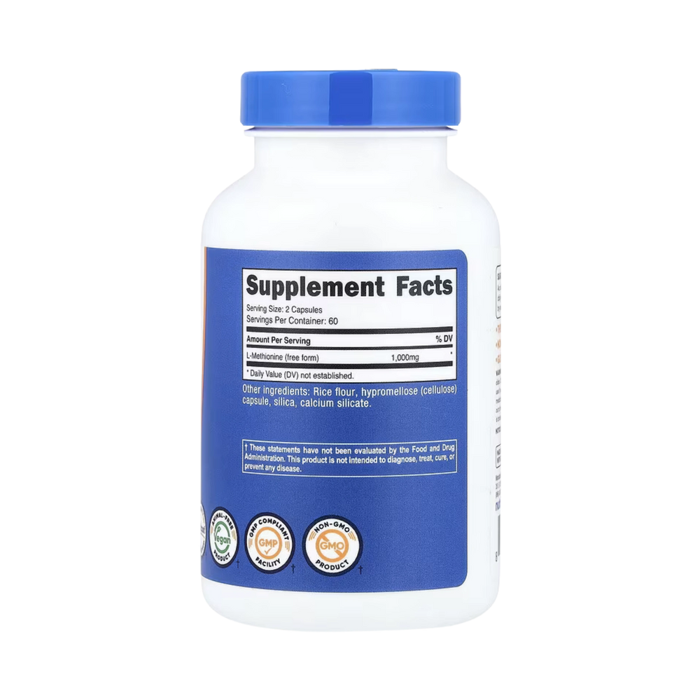 Nutricost, L-Methionine, 120 Capsules