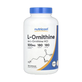 Nutricost, L-Ornithine, 500 mg, 180 Capsules