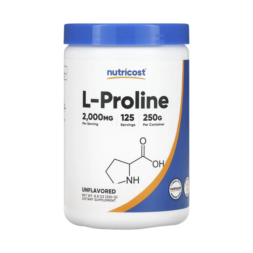 Nutricost, L-Proline, Unflavored, 8.8 oz, 250 g