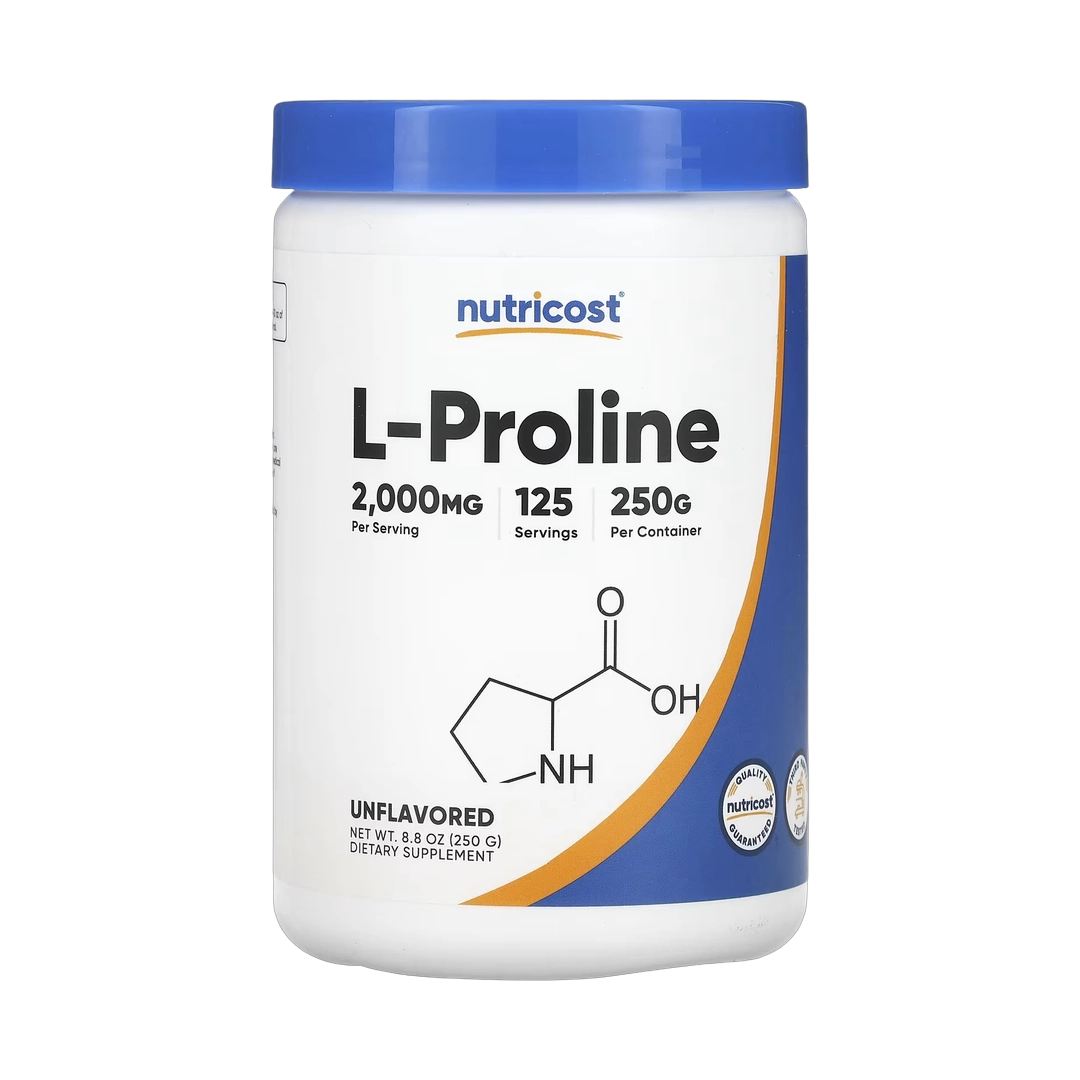 Nutricost, L-Proline, Unflavored, 8.8 oz, 250 g